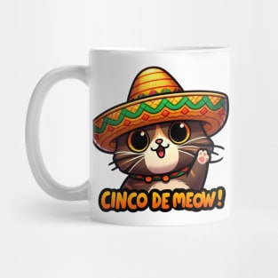 Cinco De Mayo Meow Cat Mug